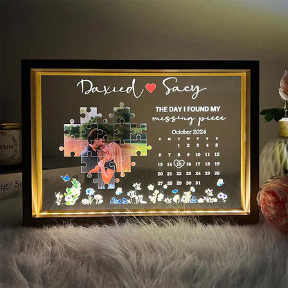 Personalized This Is A Day You Become A Mom Light Frame